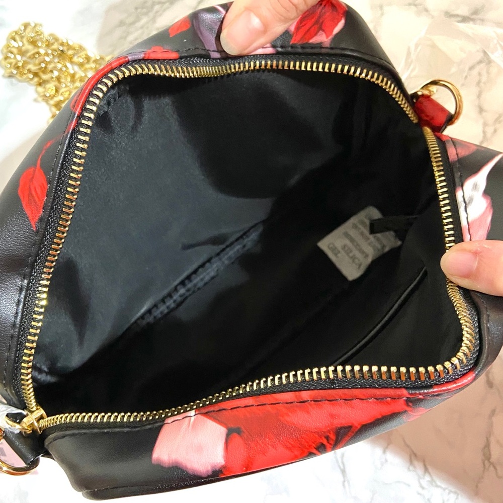 VICTORIA SECRET Crossbody Bag Purse Roses - Picture 5 of 8